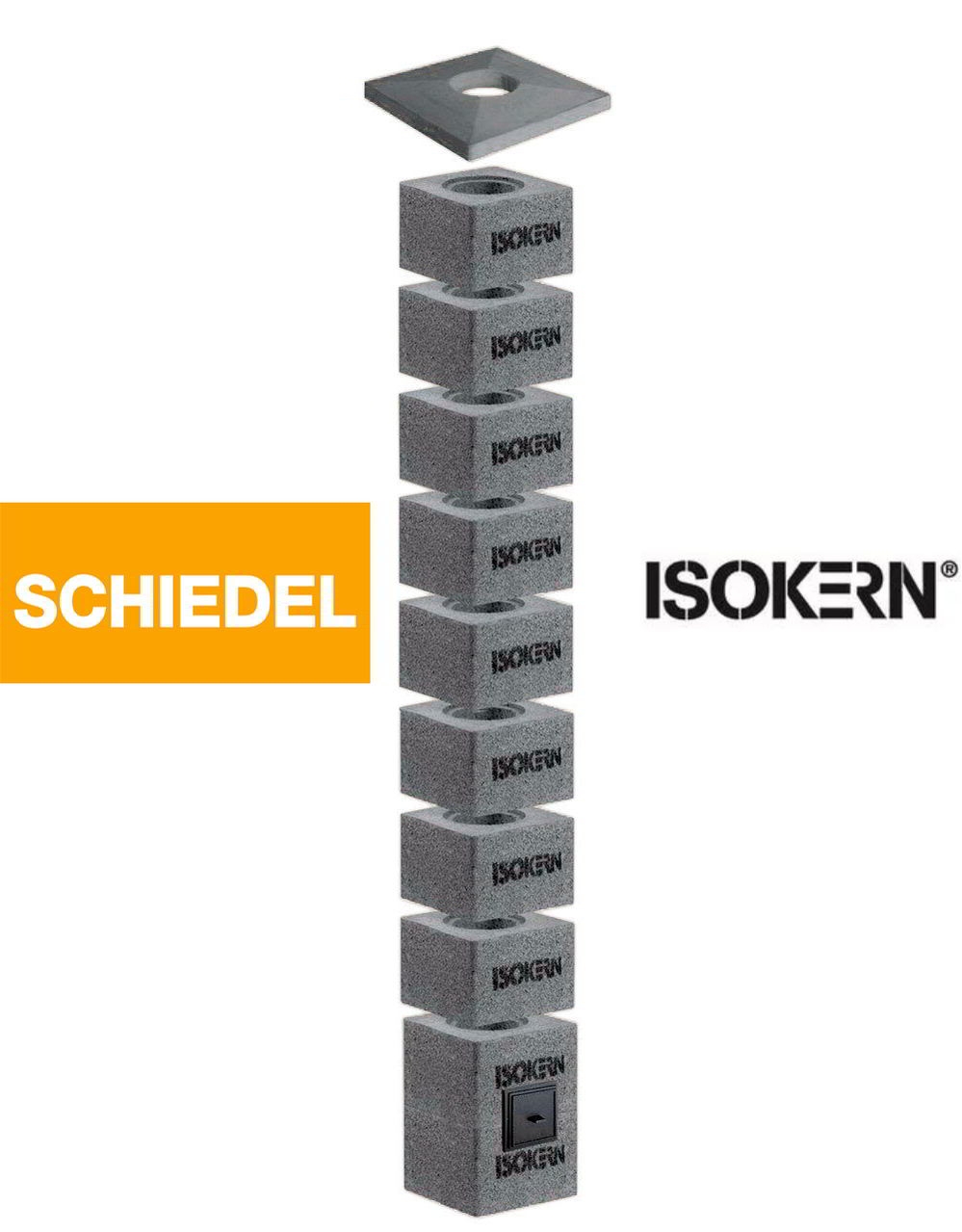 Комплект дымохода Schiedel Isokern d160 7м