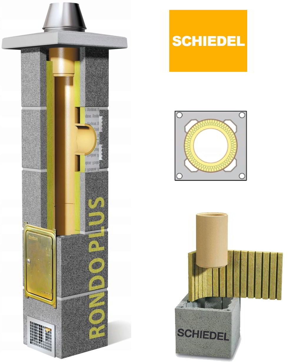Комплект дымохода Schiedel Rondo Plus / Schiedel UNI d160 5м