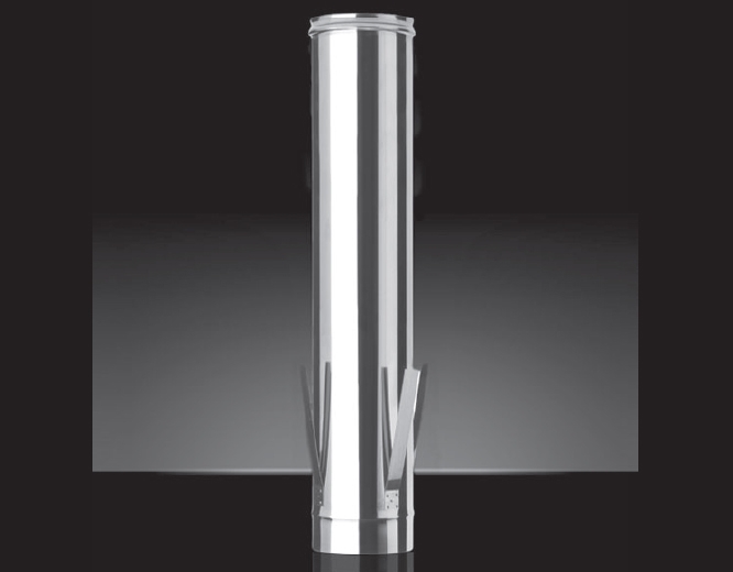 Труба с дистанционным хомутом 1 м (316/0,5 мм) D115