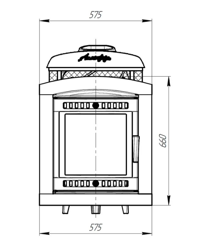 Банная печь ProMetall Атмосфера L комбинированная сетка-ламель "Россо Леванто" 